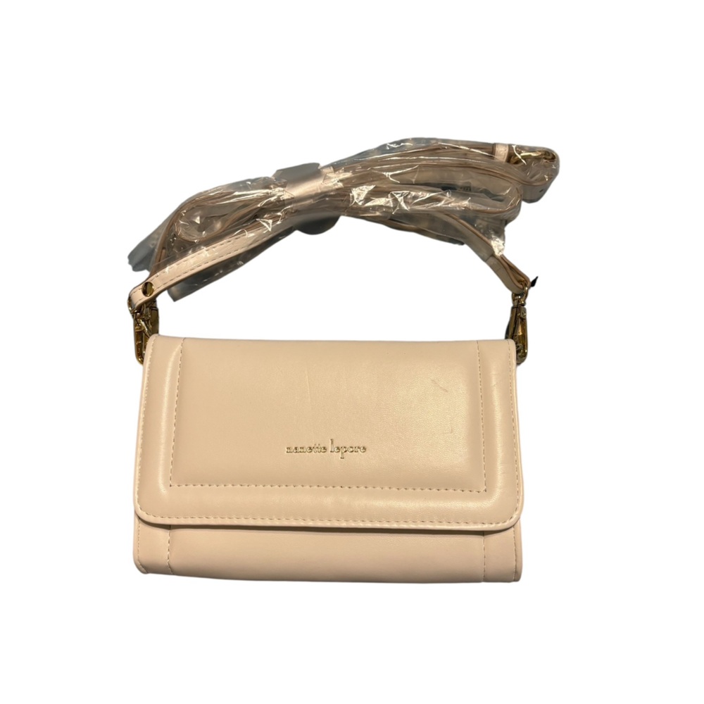 Nanette Lepore White Crossbody Bag Classic Chalk Neutral Women Shoulder Purse - Picture 2 of 5